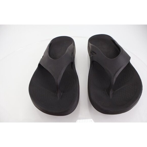 Oofos Mens OOriginal Sandal Size 11 Black Sport Recovery Shoe Thong Slide Comfy main image 2